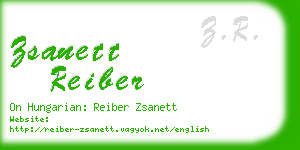 zsanett reiber business card